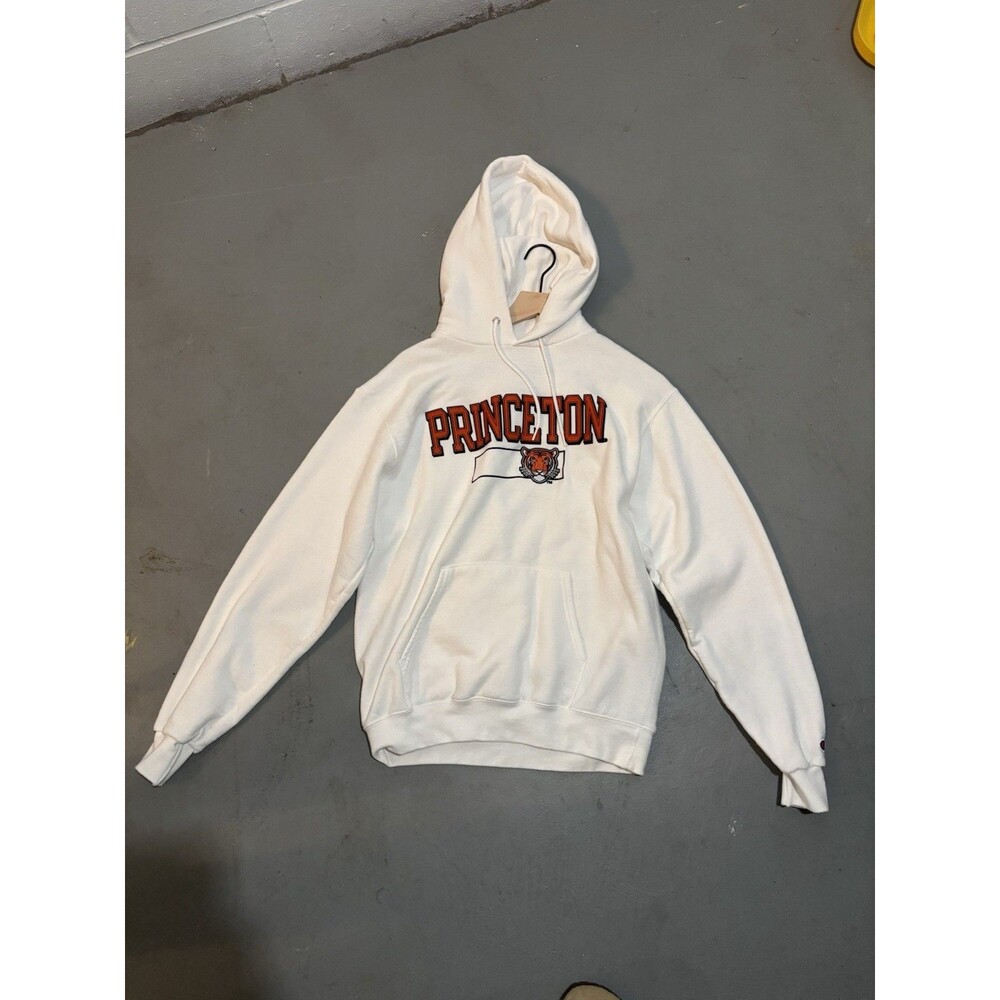 Princeton University Champion Graphic White Hoodie College - Men’s Medium
